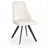 Szék K206 fém/ekobőr fehér 48x58x87