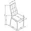 Szék K334 szövet/fém sötét hamu 45x54x103,10