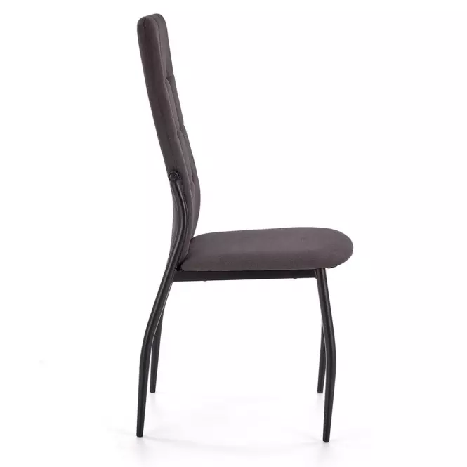 Szék K334 szövet/fém sötét hamu 45x54x103