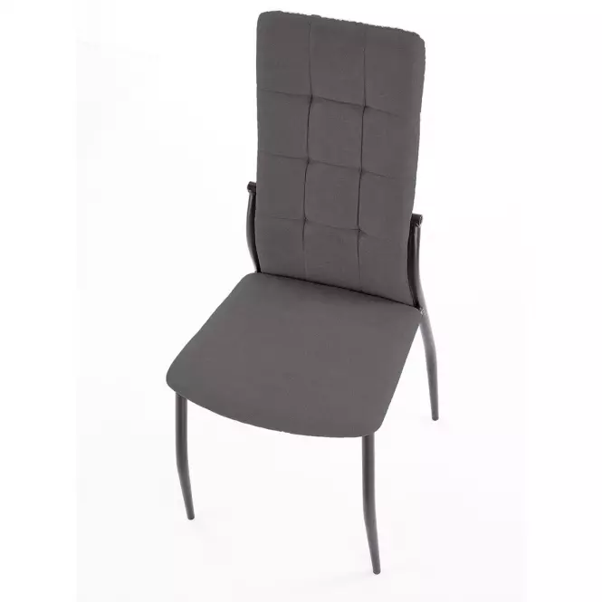 Szék K334 szövet/fém sötét hamu 45x54x103
