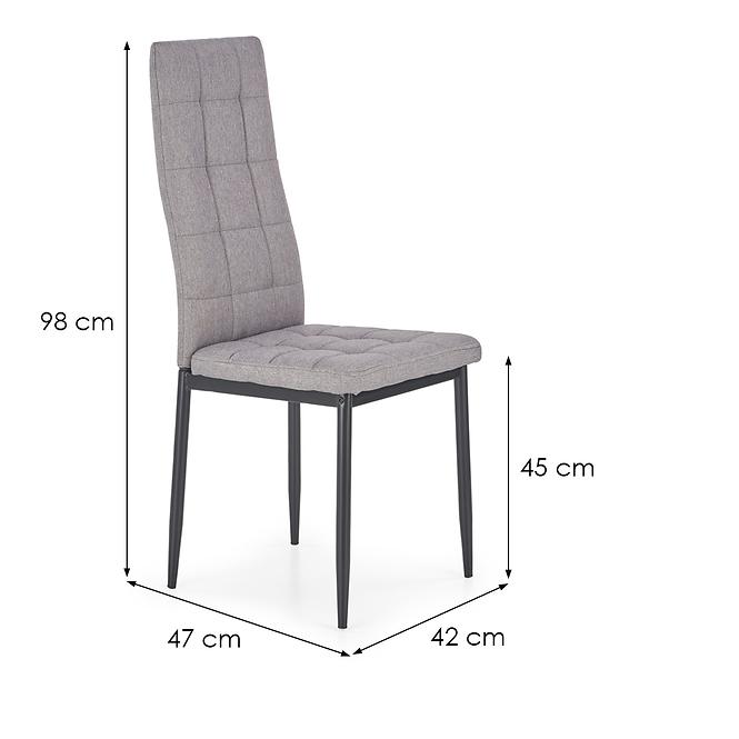 Szék K292 szövet/fém hamu 45x65x98