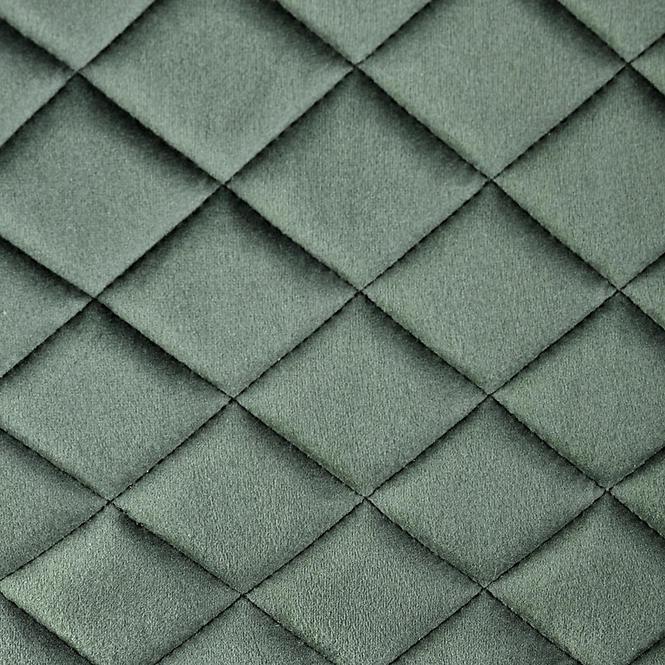 Szék K442 szövet/fém sötét zöld 46x61x102