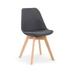 Szék K303 szövet/fa sötét hamu 48x54x83