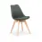 Szék K303 szövet/fa sötét zöld 48x54x83