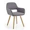 Szék K283 szövet/fa hamu 56x56x80
