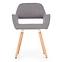 Szék K283 szövet/fa hamu 56x56x80,2
