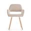 Szék K283 szövet/fa bézs 56x56x80,2