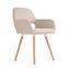 Szék K283 szövet/fa bézs 56x56x80,4
