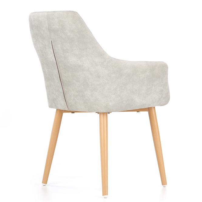 Szék K287 ekobőr/fém hamu 58x61x85,4