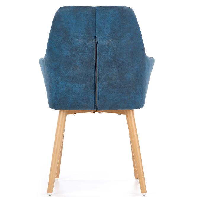 Szék K287 ekobőr/fém granát 58x61x85,3