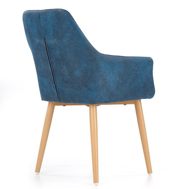 Szék K287 ekobőr/fém granát 58x61x85,4