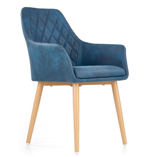 Szék K287 ekobőr/fém granát 58x61x85,5