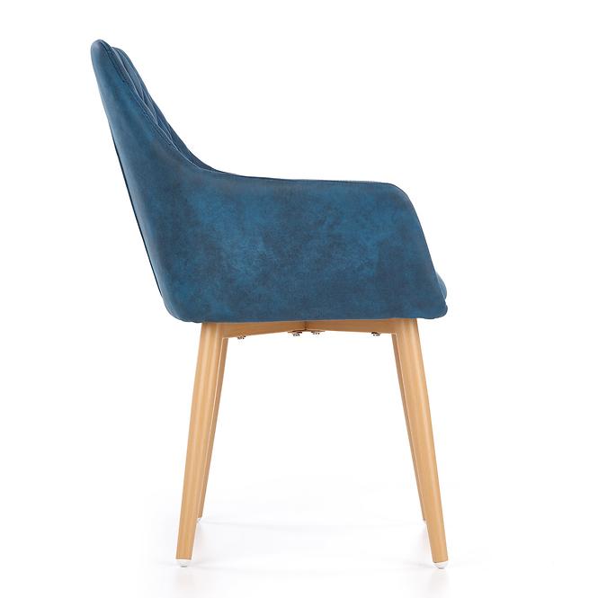 Szék K287 ekobőr/fém granát 58x61x85,6