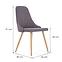 Szék K285 szövet/fém sötét hamu 56x49x91,8