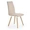 Szék K282 szövet/fa bézs 56x44x93
