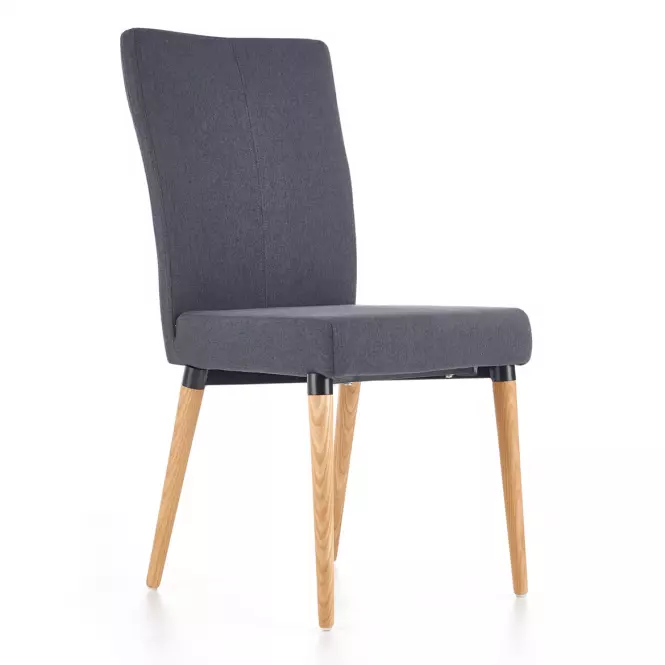 Szék K273 szövet/fa sötét hamu 45x60x95