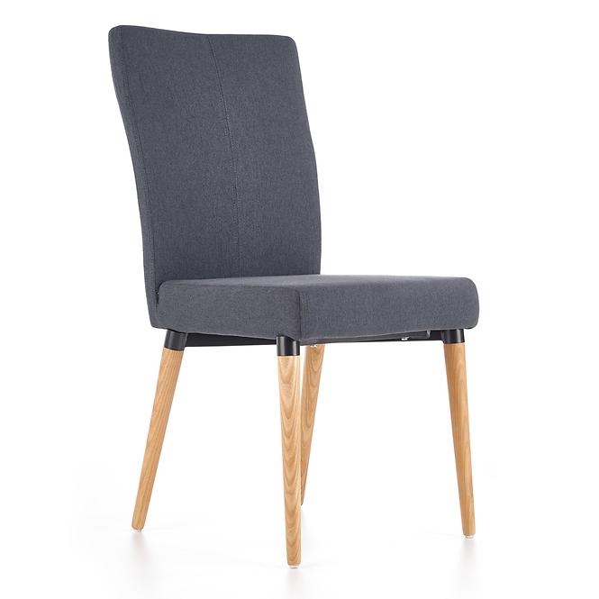 Szék K273 szövet/fa sötét hamu 45x60x95