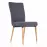Szék K273 szövet/fa sötét hamu 45x60x95