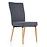 Szék K273 szövet/fa sötét hamu 45x60x95