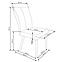 Szék K273 szövet/fa sötét hamu 45x60x95,10