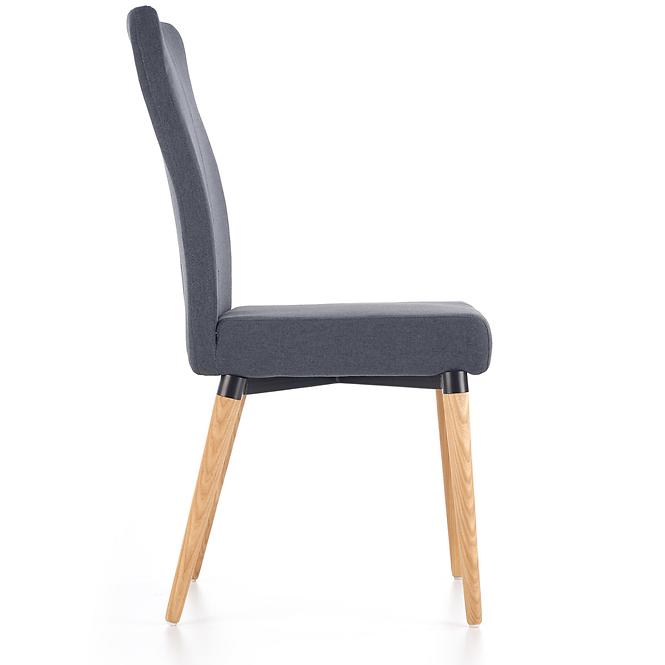 Szék K273 szövet/fa sötét hamu 45x60x95