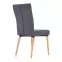 Szék K273 szövet/fa sötét hamu 45x60x95,4