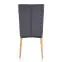 Szék K273 szövet/fa sötét hamu 45x60x95,5