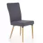 Szék K273 szövet/fa sötét hamu 45x60x95,6