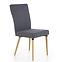 Szék K273 szövet/fa sötét hamu 45x60x95,6