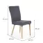 Szék K273 szövet/fa sötét hamu 45x60x95,9