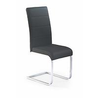 Szék K85 fém/ekobőr fekete 42x56x100