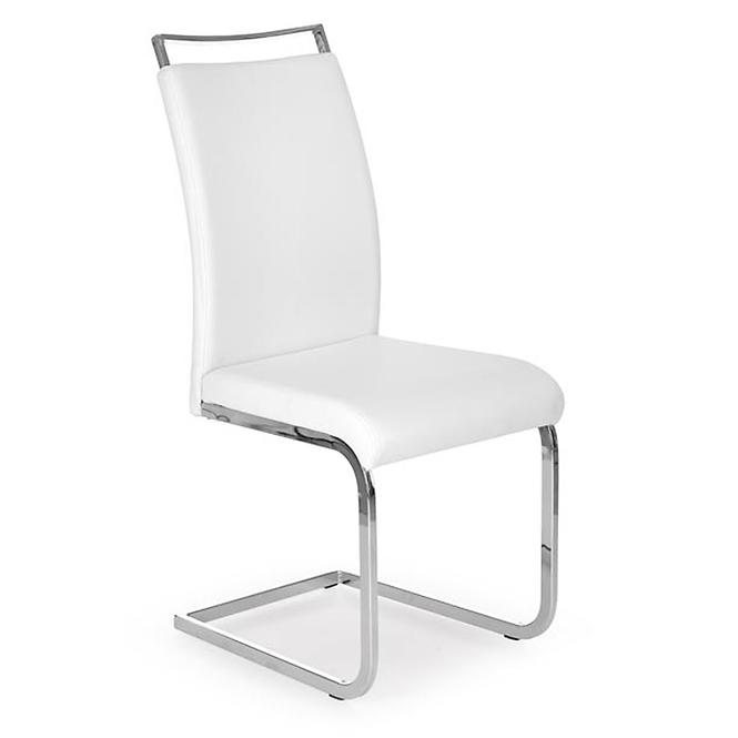 Szék K250 fém/ekobőr fehér 42x59x99