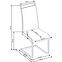 Szék K250 fém/ekobőr fehér 42x59x99,4