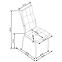 Szék K416 velvet/fém hamu 43x54x101,3
