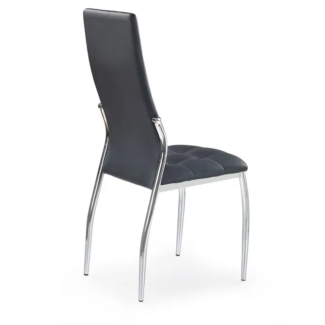 Szék K209 fém/ekobőr fekete 43x54x101,2
