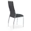 Szék K209 fém/ekobőr fekete 43x54x101,2