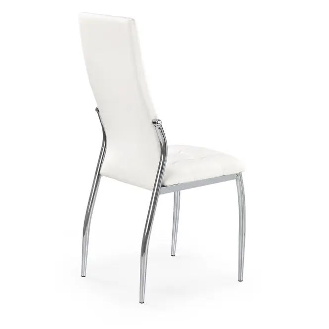 Szék K209 fém/ekobőr fehér 43x54x101,2