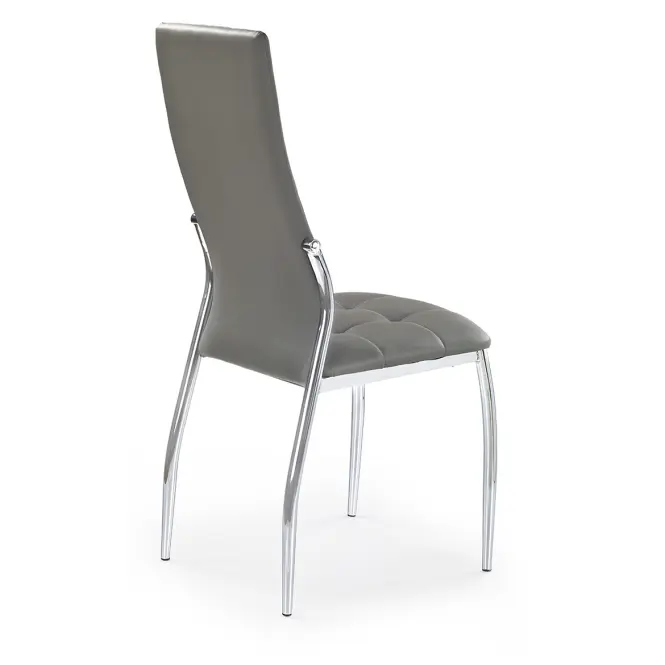 Szék K209 fém/ekobőr hamu 43x54x101,2