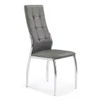 Szék K209 fém/ekobőr hamu 43x54x101