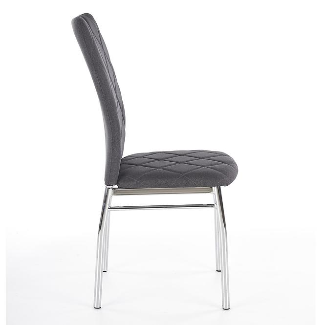 Szék K309 szövet/fém sötét hamu 43x57x97