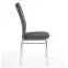 Szék K309 szövet/fém sötét hamu 43x57x97,2