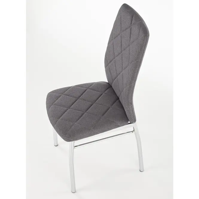Szék K309 szövet/fém sötét hamu 43x57x97