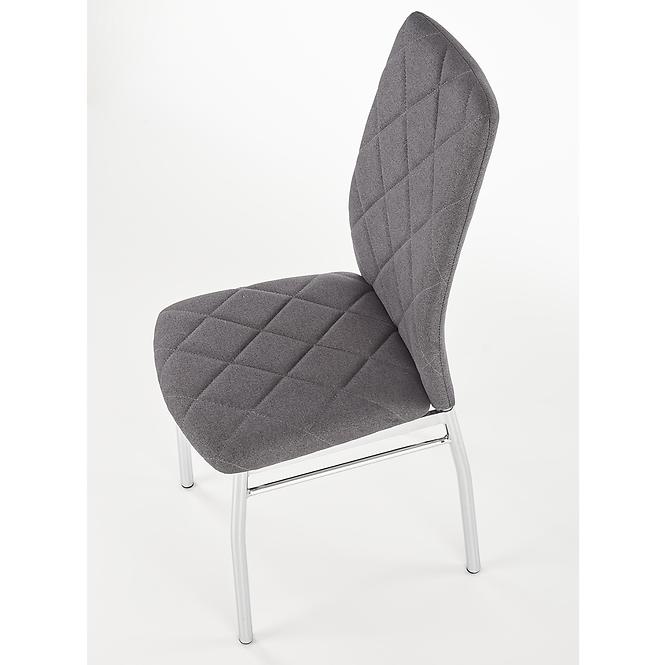 Szék K309 szövet/fém sötét hamu 43x57x97