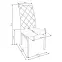 Szék K309 szövet/fém sötét hamu 43x57x97,9