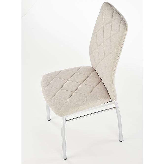 Szék K309 szövet/fém svetlá bézs 43x57x97,6