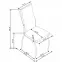 Szék K210 fém/ekobőr hamu-fehér 43x54x101,4
