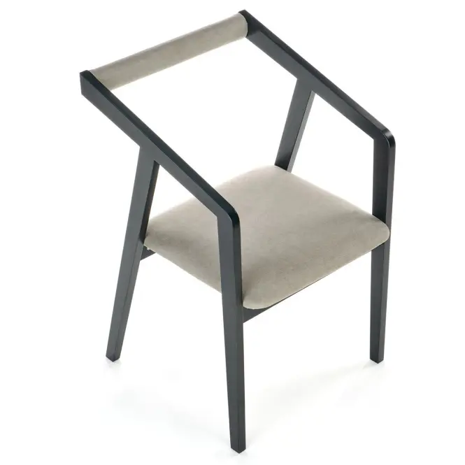Szék Azul fa/velvet fekete/hamu 50x53x79,5