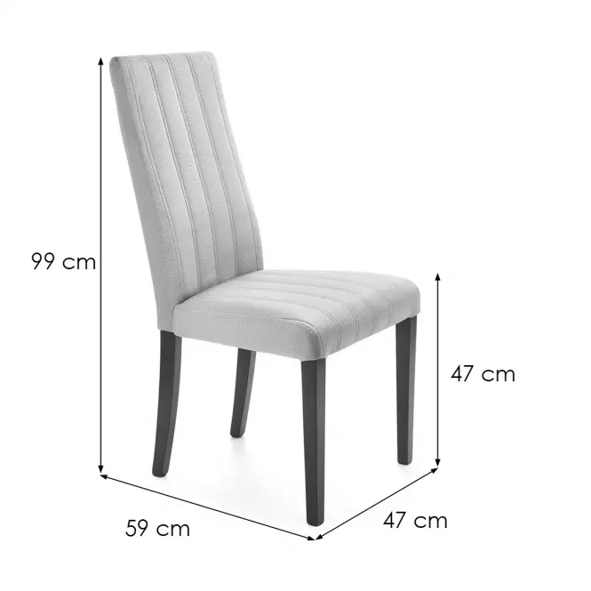 Szék Diego 2 fa/velvet fekete/monolit 85