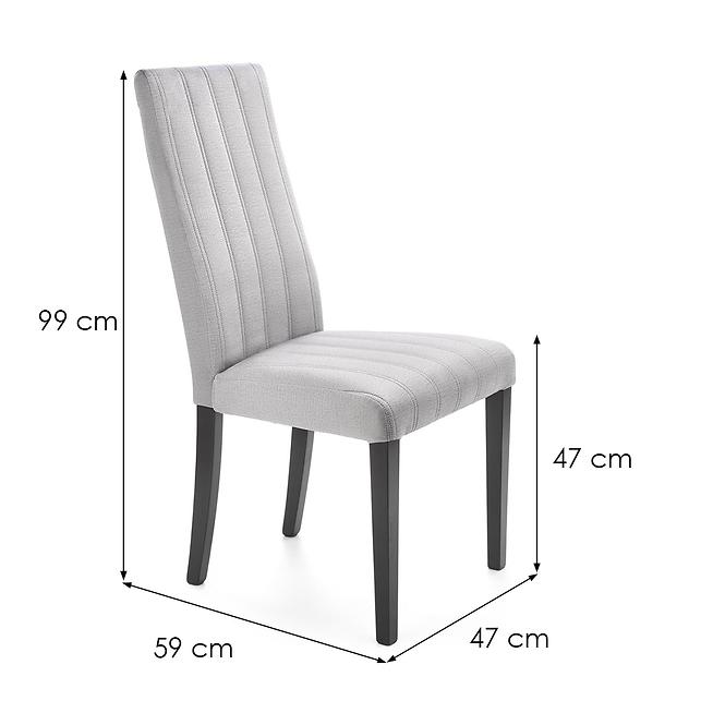 Szék Diego 2 fa/velvet fekete/monolit 85