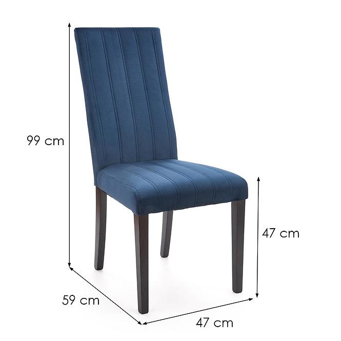 Szék Diego 2 fa/velvet fekete/monolit 77